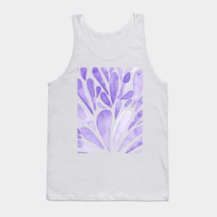 Watercolor artistic drops - lilac Tank Top